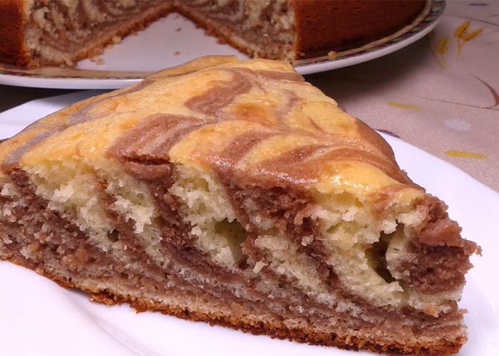 Пирог Зебра — классический рецепт принципы приготовления